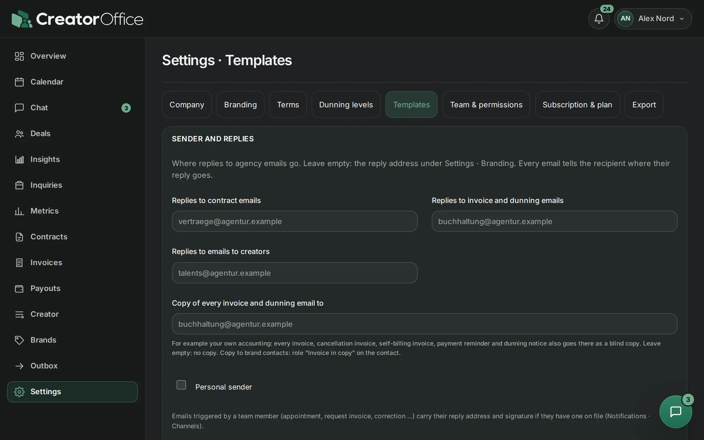Contract templates with cooperation agreement, framework agreement and NDA.